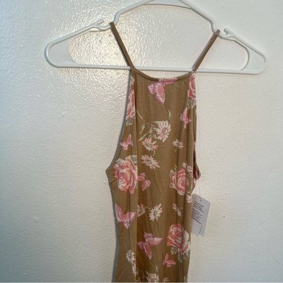 BP Sleeveless Knit Dress in Beige Anna Floral - Picture 3 of 10